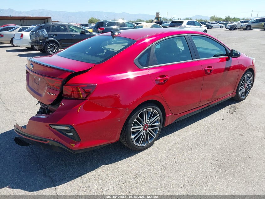 2021 Kia Forte VIN 3KPF44AC9ME415099 IAAI salvage auction — REAR END, Salvage (California), sold $4,000 on 2026-07-09 (photo 4)