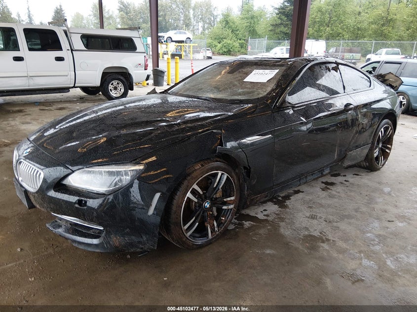 2014 BMW 6er VIN WBAYM1C53ED325064 IAAI salvage auction — ROLLOVER, Bill Of Sale (Washington), sold $2,700 on 2026-07-15 (photo 2)