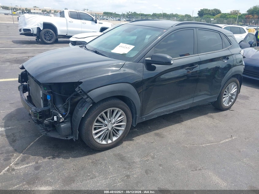 2021 Hyundai Kona VIN KM8K22AAXMU598940 IAAI salvage auction — FRONT & REAR, Certificate Of Destruction (Florida), sold $3,000 on 2026-07-30 (photo 2)