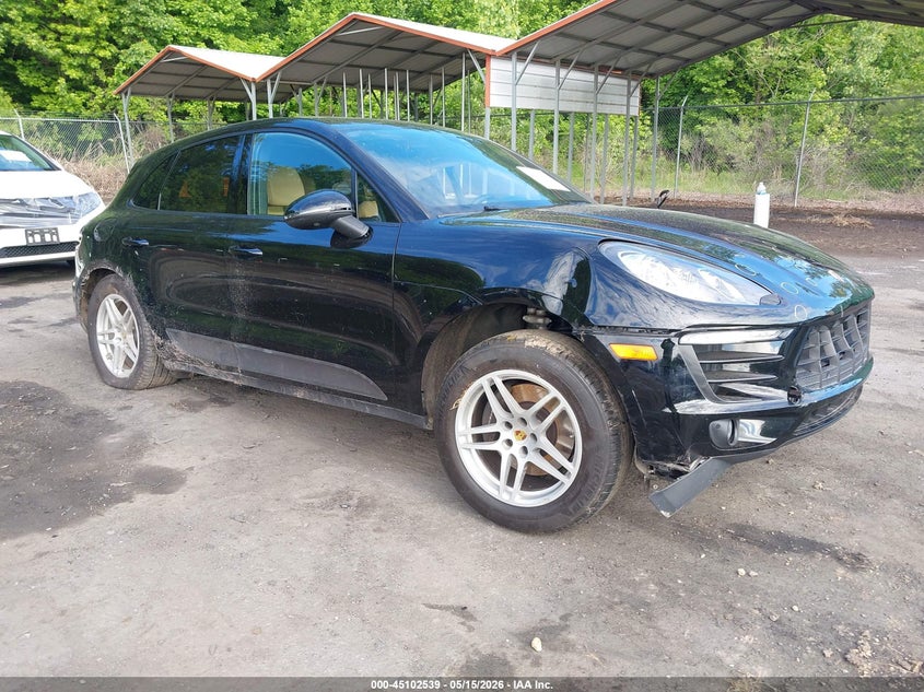 2017 Porsche Macan VIN WP1AA2A52HLB81540 IAAI salvage auction — LEFT SIDE, Salvage - Greater Than 75% (Maryland), sold $2,100 on 2026-07-21 (photo 1)
