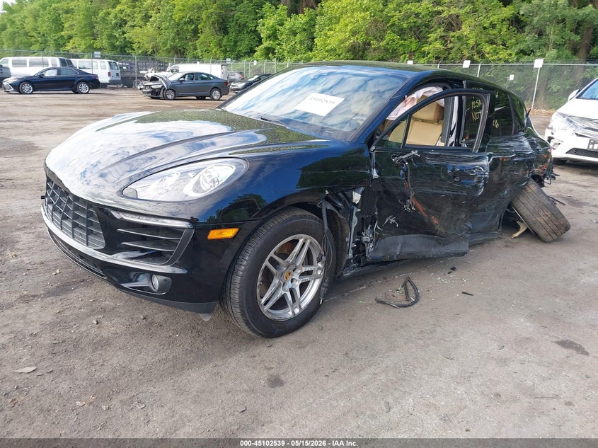 2017 Porsche Macan VIN WP1AA2A52HLB81540 IAAI salvage auction — LEFT SIDE, Salvage - Greater Than 75% (Maryland), sold $2,100 on 2026-07-21 (photo 2)