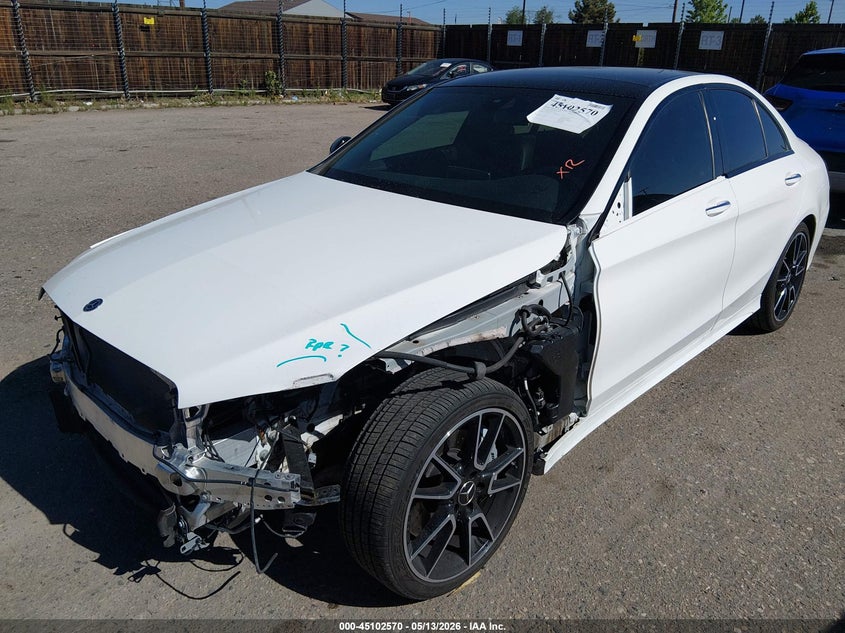 2018 Mercedes-benz C class VIN 55SWF6EB1JU275559 IAAI salvage auction — FRONT END, Salvage (Colorado), sold $13,700 on 2026-08-11 (photo 2)