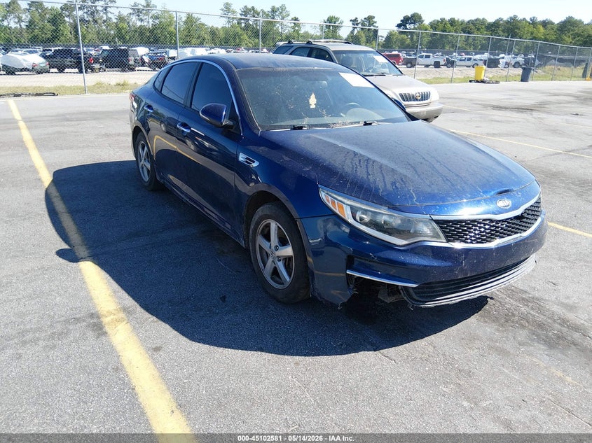 2018 Kia Optima VIN 5XXGT4L14JG229363 IAAI salvage auction — FRONT END, Salvage (South Carolina), sold $925 on 2026-07-29 (photo 1)