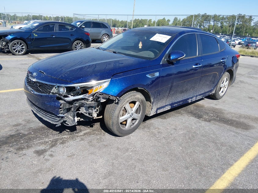 2018 Kia Optima VIN 5XXGT4L14JG229363 IAAI salvage auction — FRONT END, Salvage (South Carolina), sold $925 on 2026-07-29 (photo 2)