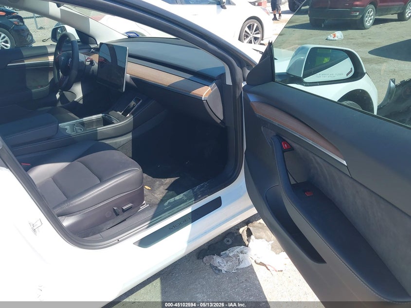 2021 Tesla Model 3 VIN 5YJ3E1EA6MF098299 IAAI salvage auction — REAR END, Original (Texas), sold $9,600 on 2026-07-09 (photo 5)
