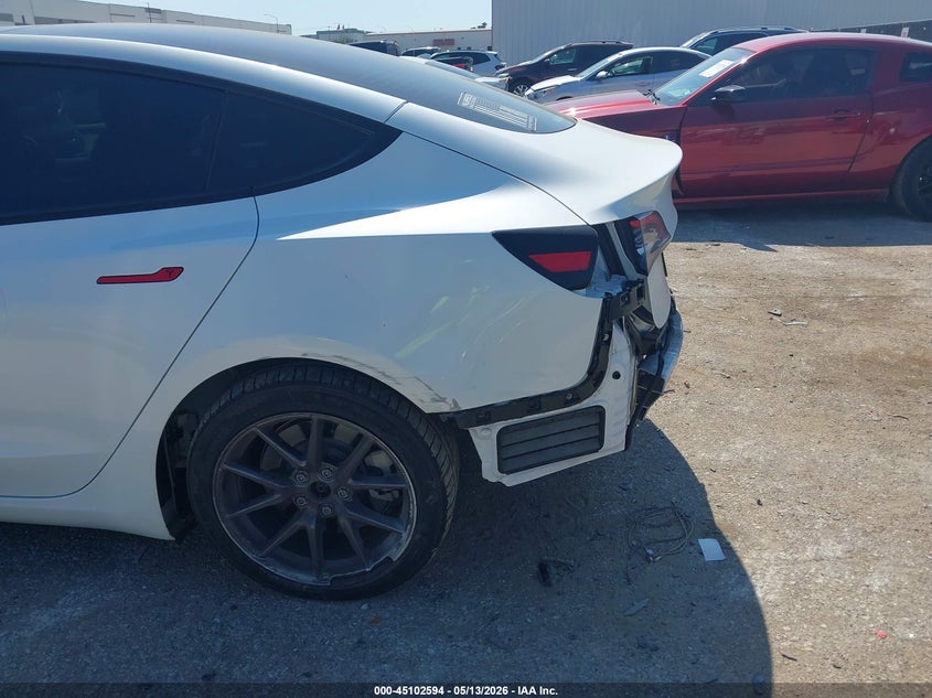 2021 Tesla Model 3 VIN 5YJ3E1EA6MF098299 IAAI salvage auction — REAR END, Original (Texas), sold $9,600 on 2026-07-09 (photo 6)