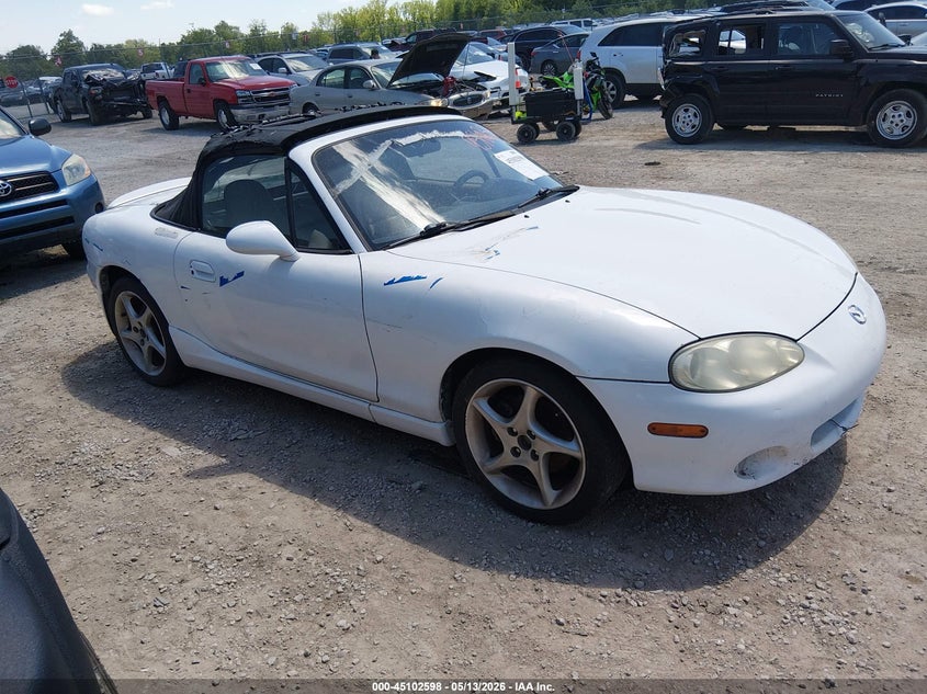 2001 Mazda Mx-5 miata VIN JM1NB353510207683 IAAI salvage auction — NORMAL WEAR, Bill Of Sale (Kentucky), sold $325 on 2026-07-29 (photo 1)