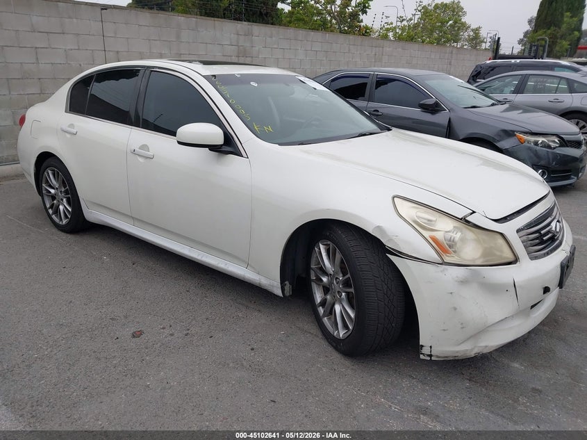 2007 Infiniti G VIN JNKBV61E17M722778 IAAI salvage auction — THEFT, Salvage (California), sold $675 on 2026-08-03 (photo 1)