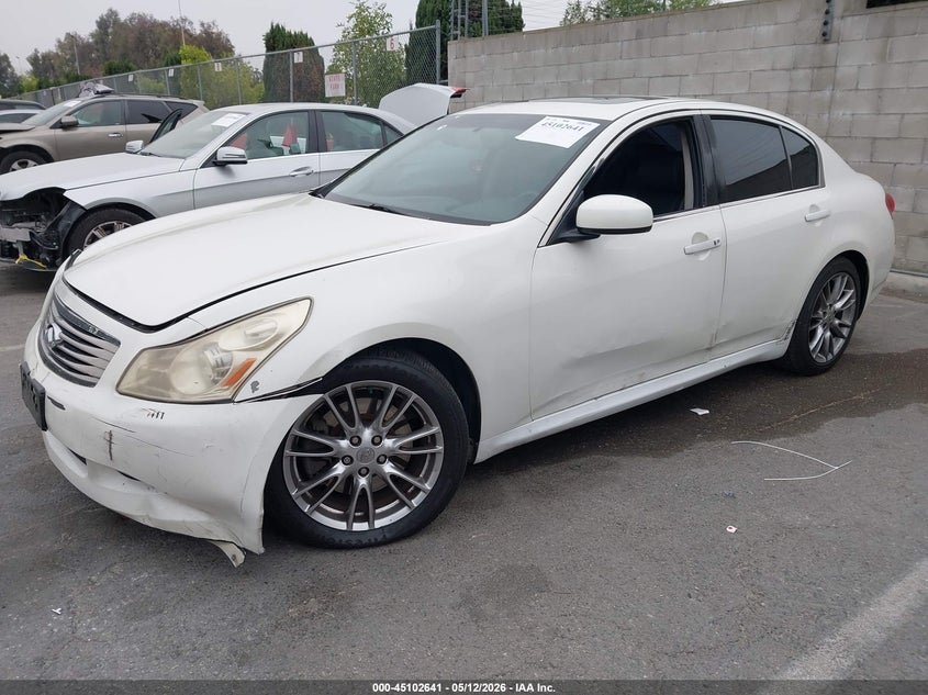 2007 Infiniti G VIN JNKBV61E17M722778 IAAI salvage auction — THEFT, Salvage (California), sold $675 on 2026-08-03 (photo 2)