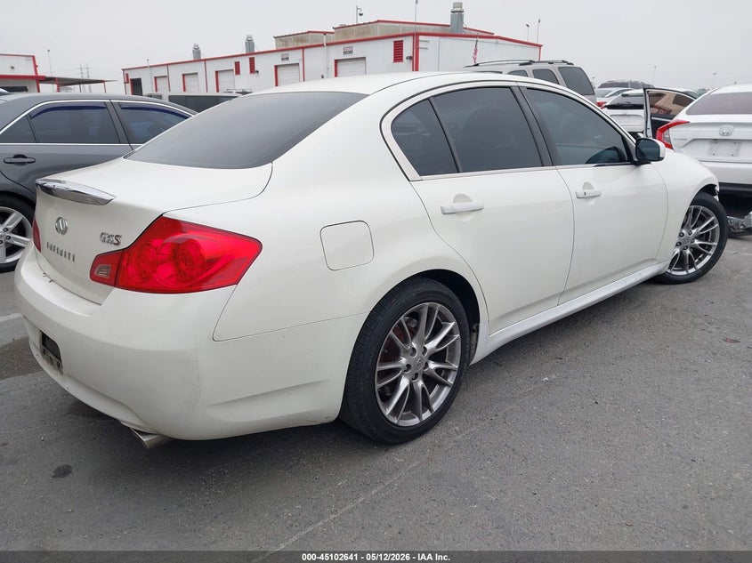 2007 Infiniti G VIN JNKBV61E17M722778 IAAI salvage auction — THEFT, Salvage (California), sold $675 on 2026-08-03 (photo 4)