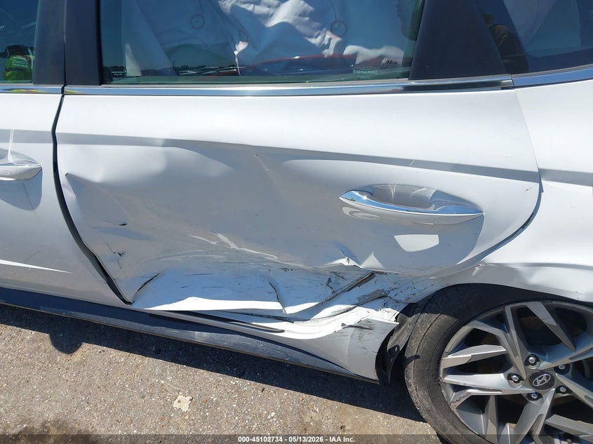 2021 Hyundai Sonata VIN 5NPEF4JA7MH077816 IAAI salvage auction — SIDE, Salvage (Texas), sold $4,850 on 2026-07-29 (photo 6)