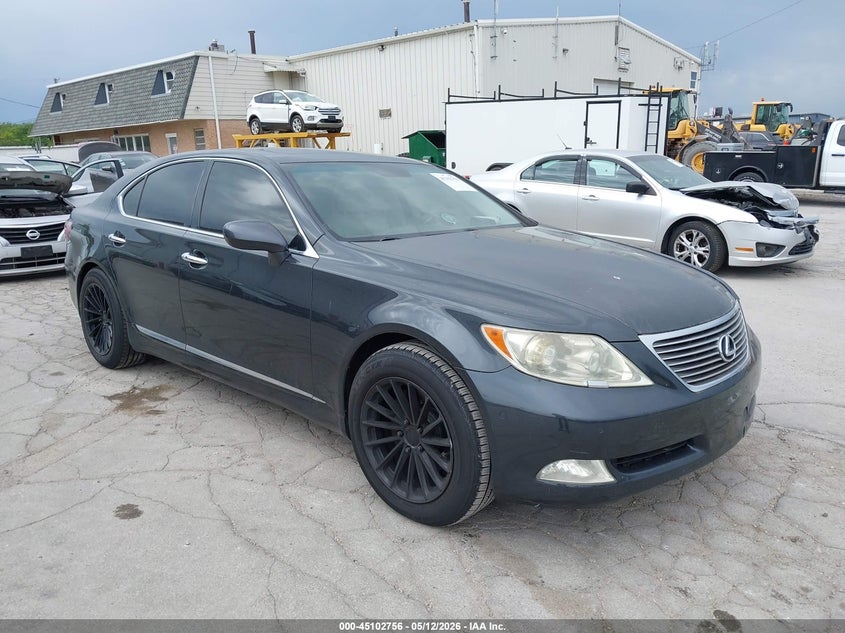 2007 Lexus Ls 460 VIN JTHBL46F975032945 IAAI salvage auction — LEFT FRONT, Salvage (Illinois), sold $1,650 on 2026-07-28 (photo 1)