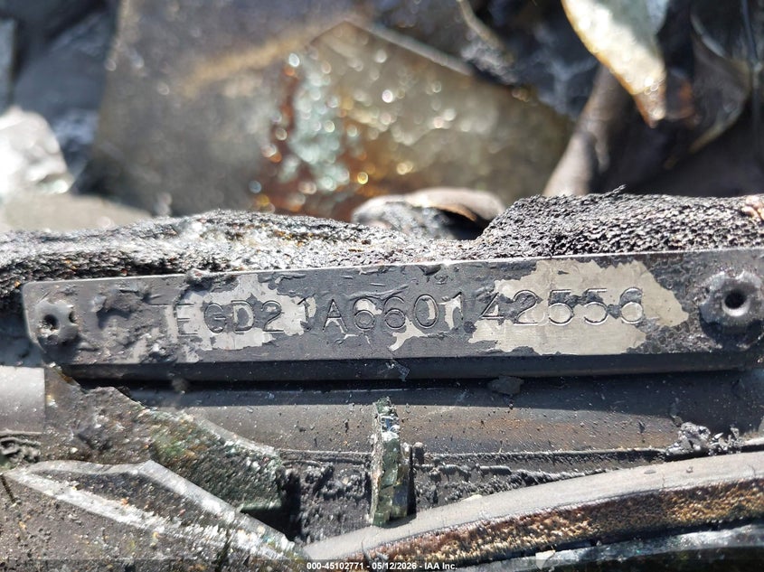 2006 Toyota Highlander VIN JTEGD21A660142556 IAAI salvage auction — ENGINE BURN, Non-Repairable (California), sold $200 on 2026-07-09 (photo 9)