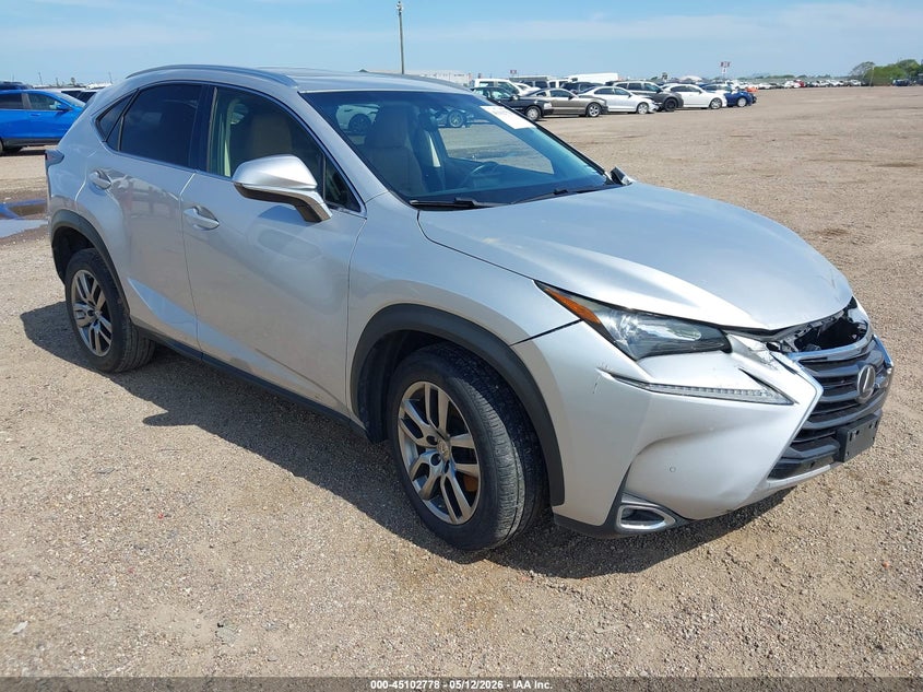2015 Lexus Nx VIN JTJYARBZ0F2020033 IAAI salvage auction — FRONT END, Original (Texas), sold $5,150 on 2026-07-29 (photo 1)