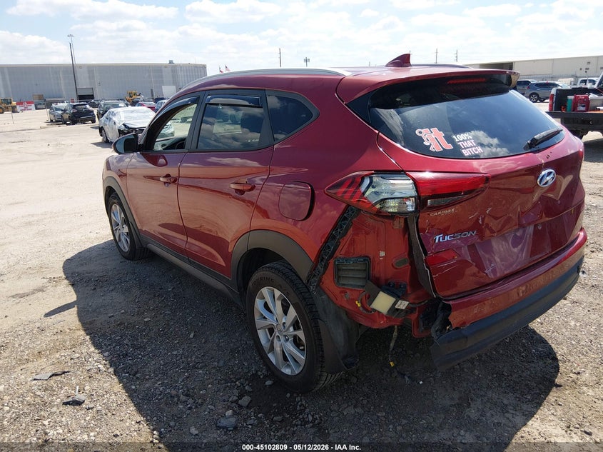 2021 Hyundai Tucson VIN KM8J33A45MU327907 IAAI salvage auction — FRONT END, Original (Texas), sold $3,850 on 2026-07-30 (photo 3)