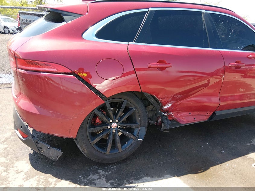 2018 Jaguar F-pace VIN SADCK2EV6JA251161 IAAI salvage auction — RIGHT REAR, Salvage (Ohio), sold $5,725 on 2026-07-14 (photo 6)