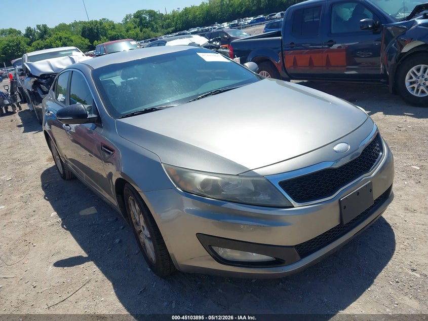 2013 Kia Optima VIN 5XXGM4A75DG224116 IAAI salvage auction — UNKNOWN, Salvage (Texas), sold $450 on 2026-07-30 (photo 1)