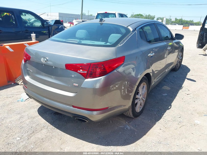 2013 Kia Optima VIN 5XXGM4A75DG224116 IAAI salvage auction — UNKNOWN, Salvage (Texas), sold $450 on 2026-07-30 (photo 4)