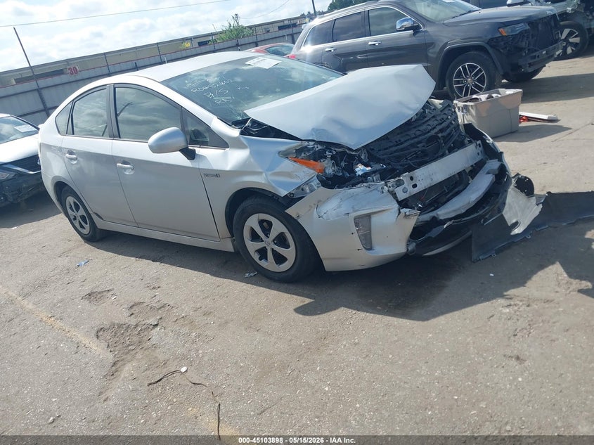 2012 Toyota Prius VIN JTDKN3DUXC5457687 IAAI salvage auction — FRONT END, Salvage (Texas), sold $675 on 2026-07-08 (photo 1)