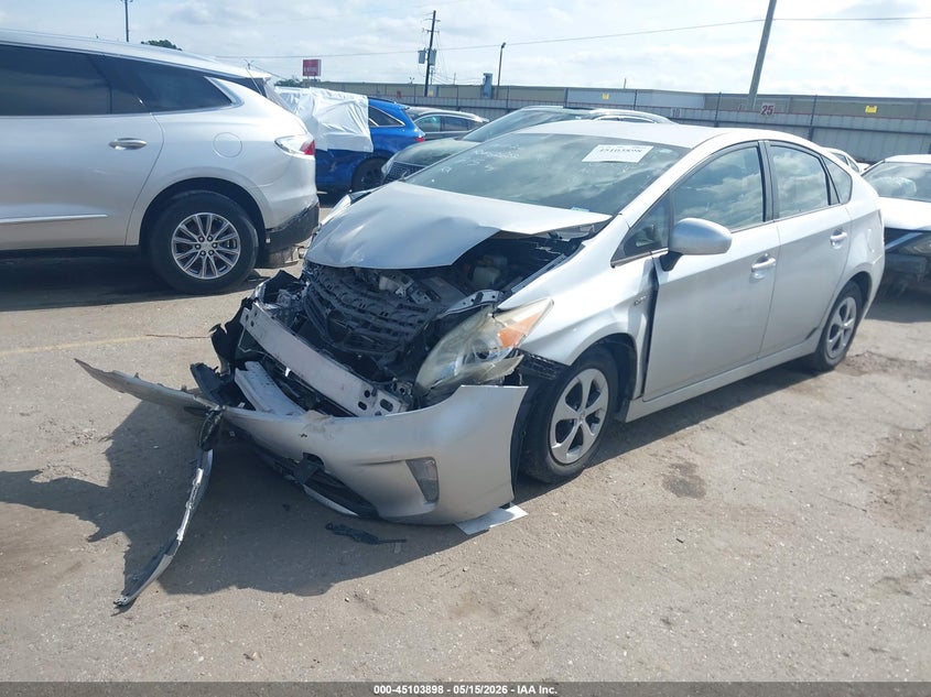 2012 Toyota Prius VIN JTDKN3DUXC5457687 IAAI salvage auction — FRONT END, Salvage (Texas), sold $675 on 2026-07-08 (photo 2)