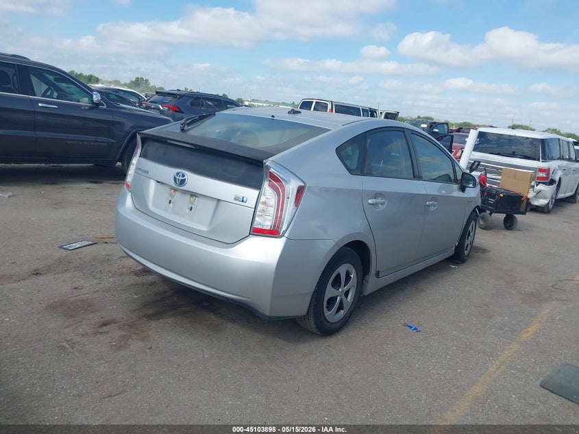 2012 Toyota Prius VIN JTDKN3DUXC5457687 IAAI salvage auction — FRONT END, Salvage (Texas), sold $675 on 2026-07-08 (photo 4)