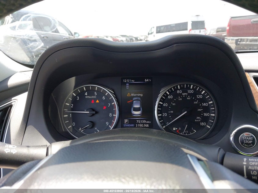 2019 Infiniti Q50 VIN JN1EV7AP9KM516805 IAAI salvage auction — LEFT FRONT, Salvage Certificate (California), sold $7,250 on 2026-07-10 (photo 7)