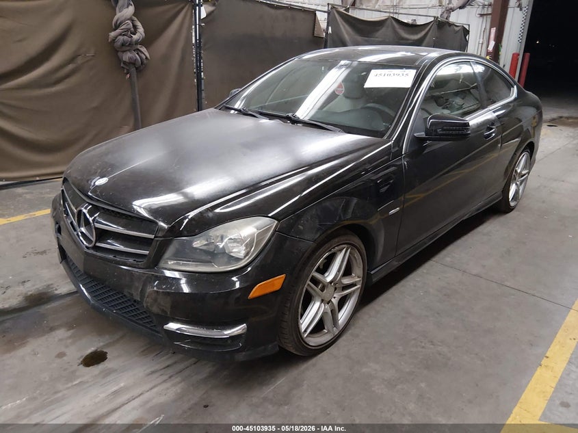 2012 Mercedes-benz C-klasse VIN WDDGJ4HB6CF911675 IAAI salvage auction — FRONT END, Salvage (Arizona), sold $950 on 2026-07-28 (photo 2)