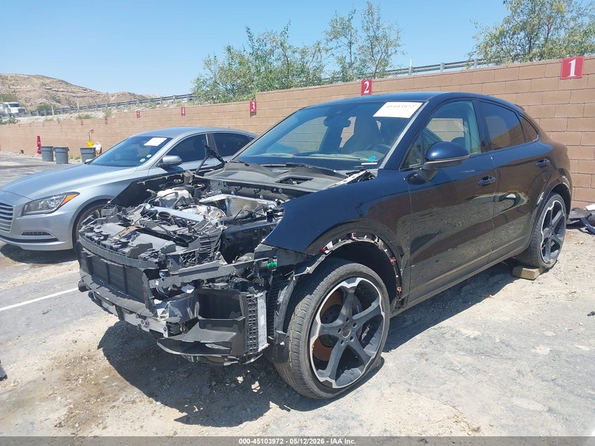 2022 Porsche Cayenne coupe VIN WP1BA2AY0NDA50188 IAAI salvage auction — THEFT, Salvage (California), sold $8,600 on 2026-08-17 (photo 2)