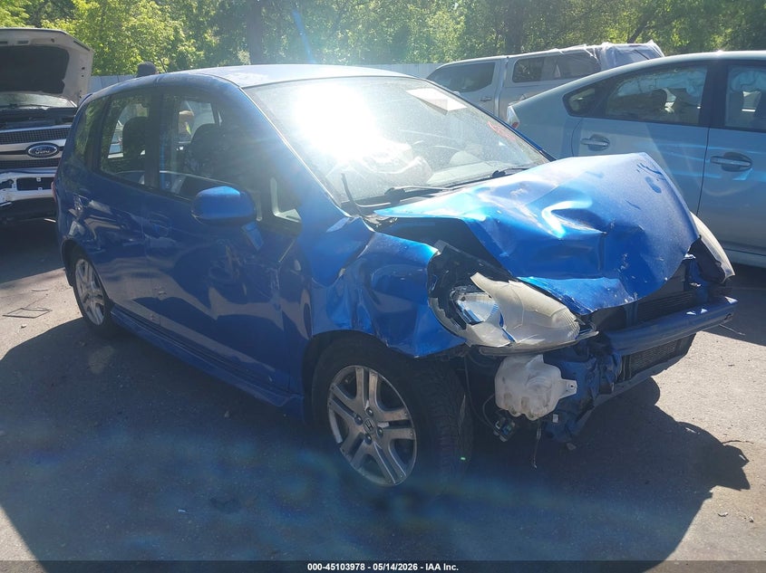 2008 Honda Fit VIN JHMGD38678S025862 IAAI salvage auction — FRONT END, Salvage (Utah), sold $275 on 2026-07-09 (photo 1)