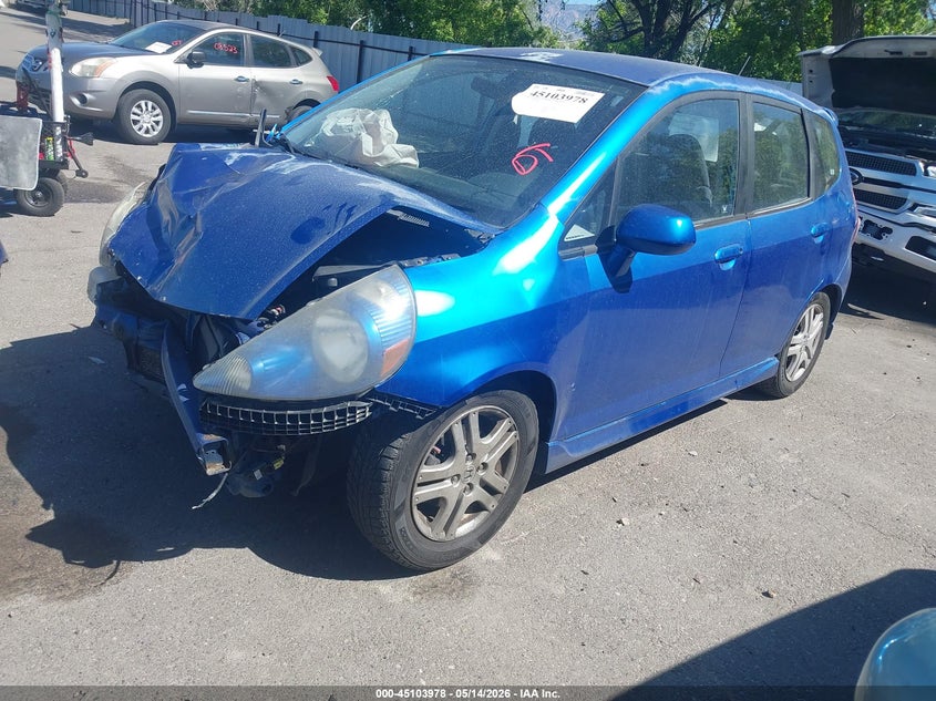 2008 Honda Fit VIN JHMGD38678S025862 IAAI salvage auction — FRONT END, Salvage (Utah), sold $275 on 2026-07-09 (photo 2)