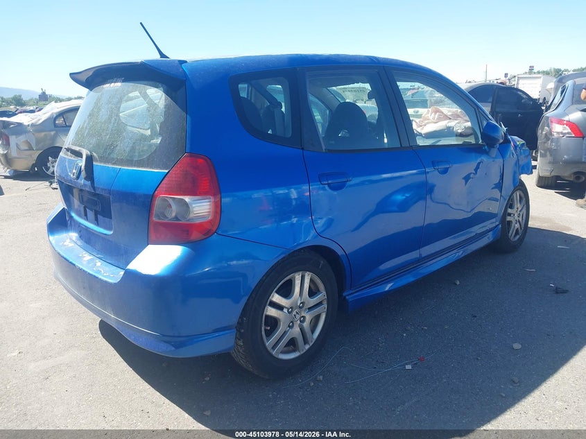 2008 Honda Fit VIN JHMGD38678S025862 IAAI salvage auction — FRONT END, Salvage (Utah), sold $275 on 2026-07-09 (photo 4)