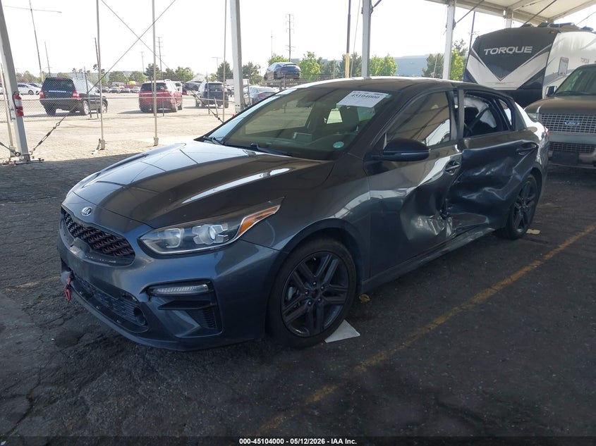 2021 Kia Forte VIN 3KPF34AD3ME299250 IAAI salvage auction — SIDE, Salvage (California), sold $3,550 on 2026-07-22 (photo 2)