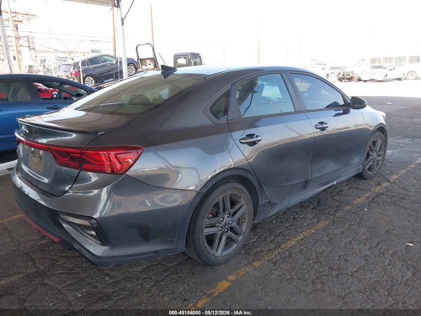 2021 Kia Forte VIN 3KPF34AD3ME299250 IAAI salvage auction — SIDE, Salvage (California), sold $3,550 on 2026-07-22 (photo 4)
