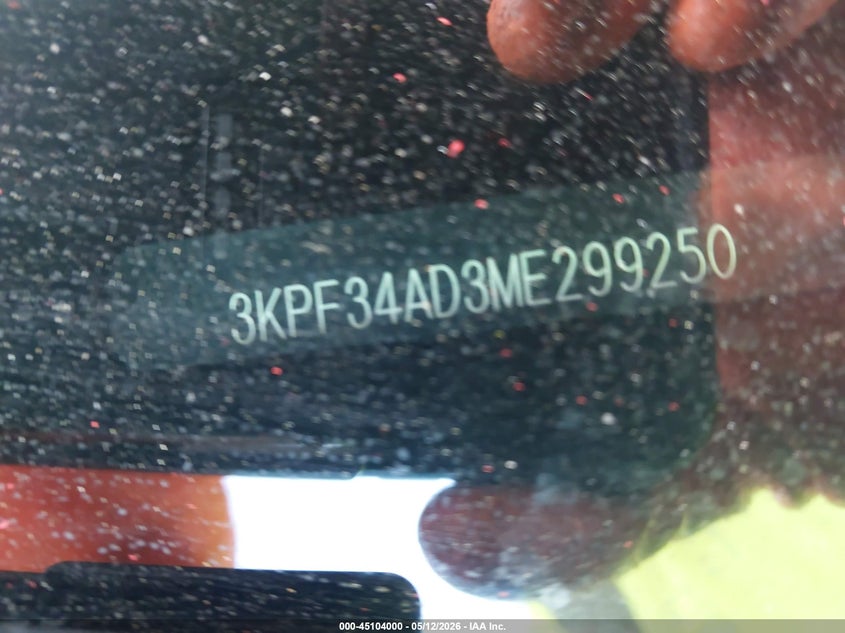 2021 Kia Forte VIN 3KPF34AD3ME299250 IAAI salvage auction — SIDE, Salvage (California), sold $3,550 on 2026-07-22 (photo 9)