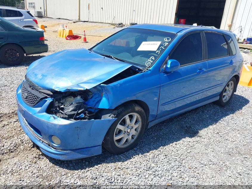 2005 Kia Spectra VIN KNAFE161855084254 IAAI salvage auction — FRONT END, Salvage (Mississippi), sold $225 on 2026-07-17 (photo 2)