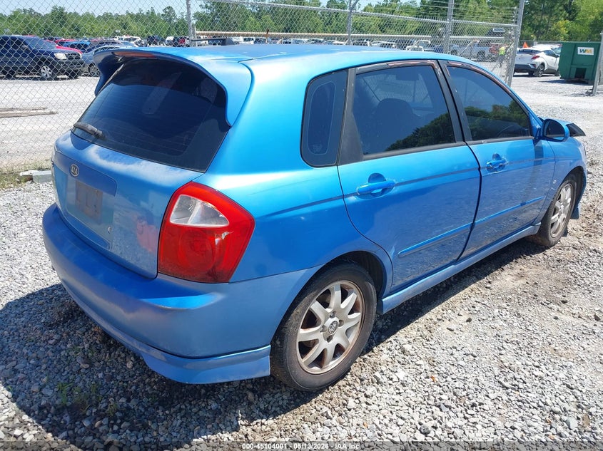 2005 Kia Spectra VIN KNAFE161855084254 IAAI salvage auction — FRONT END, Salvage (Mississippi), sold $225 on 2026-07-17 (photo 4)