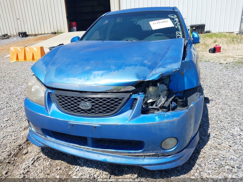 2005 Kia Spectra VIN KNAFE161855084254 IAAI salvage auction — FRONT END, Salvage (Mississippi), sold $225 on 2026-07-17 (photo 6)