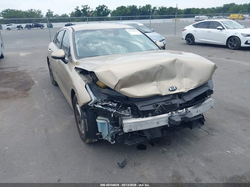 2021 Kia K5 VIN 5XXG14J21MG039123 IAAI salvage auction — FRONT END, Certificate Of Destruction (Florida), sold $2,400 on 2026-07-06 (photo 1)