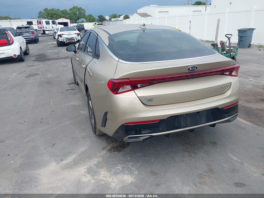 2021 Kia K5 VIN 5XXG14J21MG039123 IAAI salvage auction — FRONT END, Certificate Of Destruction (Florida), sold $2,400 on 2026-07-06 (photo 3)
