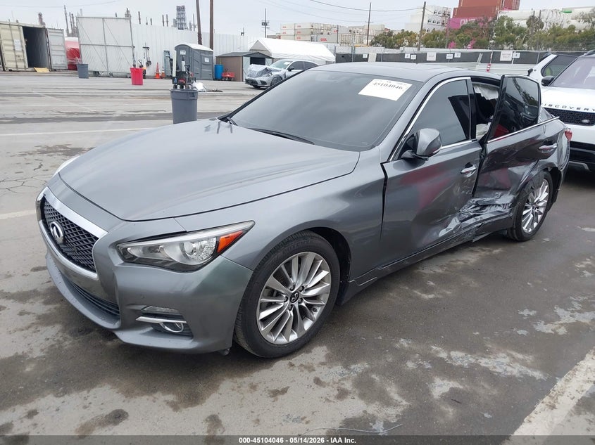 2021 Infiniti Q50 VIN JN1EV7BP7MM705681 IAAI salvage auction — LEFT SIDE, Salvage (California), sold $5,600 on 2026-07-29 (photo 2)