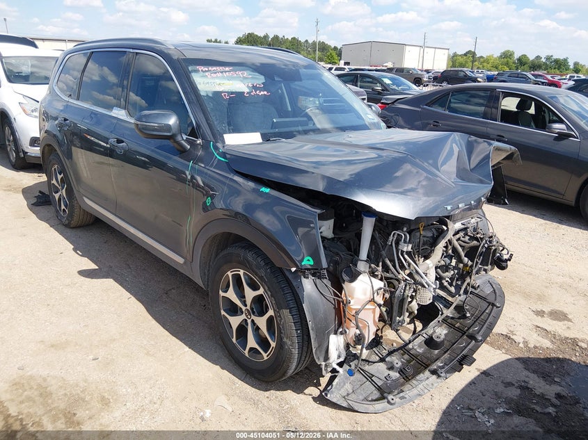 2021 Kia Telluride VIN 5XYP34HC6MG115424 IAAI salvage auction — FRONT END, Original (Texas), sold $2,850 on 2026-07-16 (photo 1)