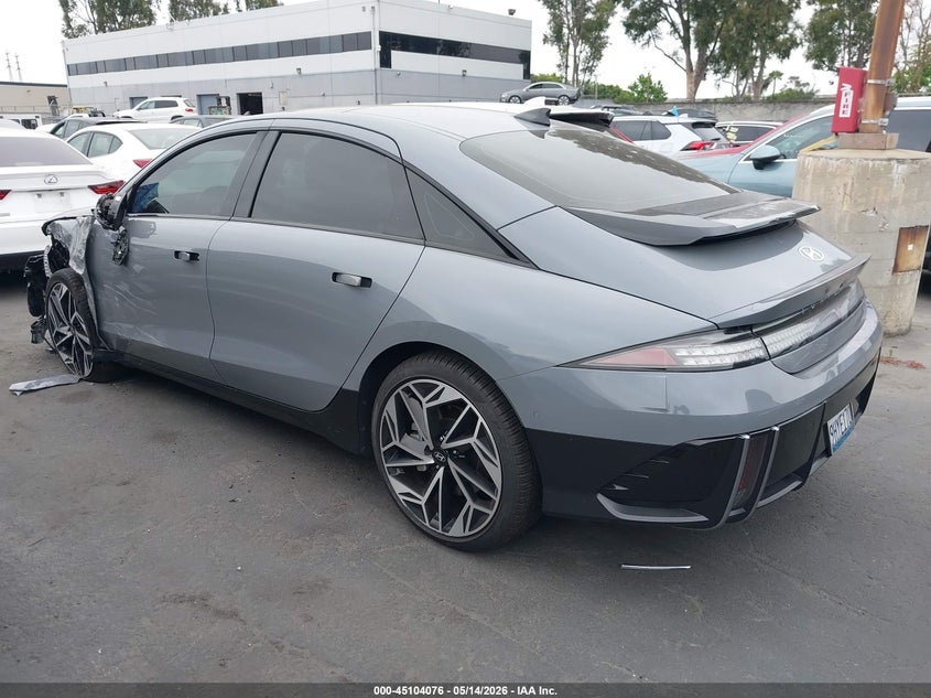 2023 Hyundai Ioniq 6 VIN KMHM54AA0PA044534 IAAI salvage auction — LEFT FRONT, Salvage Title, sold $4,250 on 2026-07-11 (photo 3)