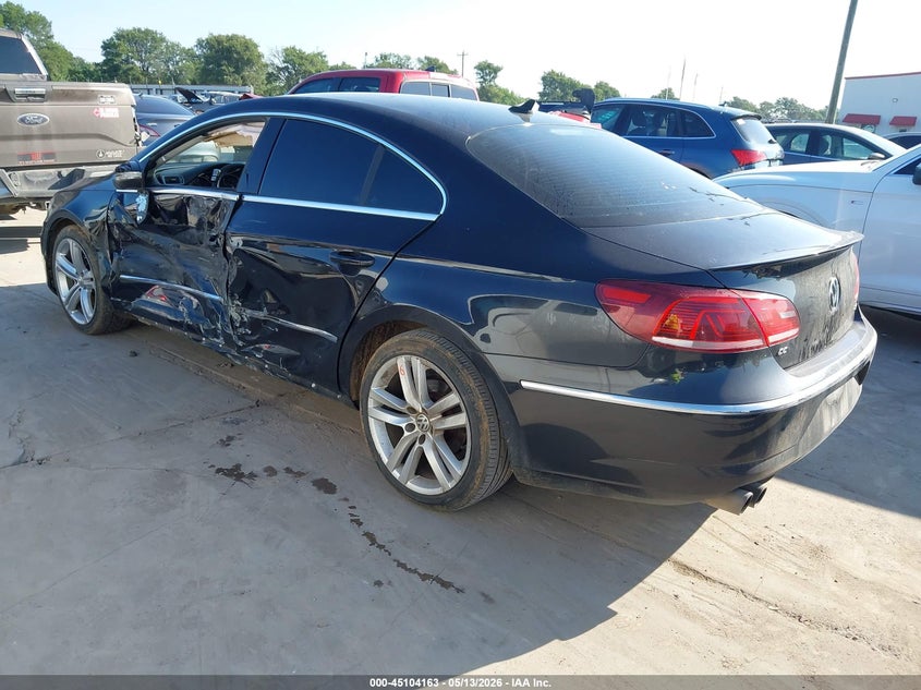 2014 Volkswagen Passat cc VIN WVWBP7AN1EE501433 IAAI salvage auction — LEFT SIDE, Salvage (Texas), sold $650 on 2026-07-07 (photo 3)