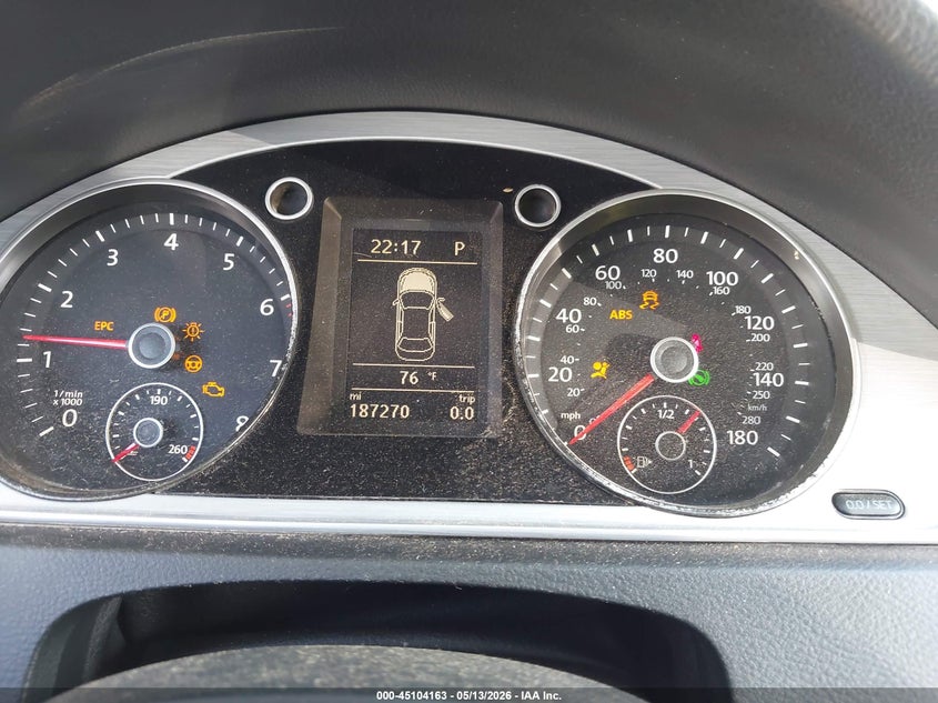 2014 Volkswagen Passat cc VIN WVWBP7AN1EE501433 IAAI salvage auction — LEFT SIDE, Salvage (Texas), sold $650 on 2026-07-07 (photo 7)
