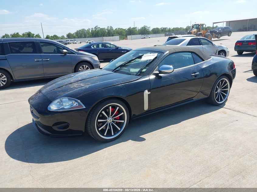 2009 Jaguar Xk series VIN SAJWA44B895B31594 IAAI salvage auction — HAIL, Original (Texas), sold $3,650 on 2026-07-24 (photo 2)