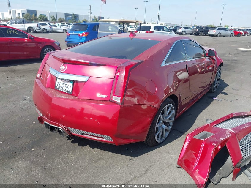 2011 Cadillac Cts-v VIN 1G6DV1EP8B0125946 IAAI salvage auction — FRONT END, Salvage Certificate (California), sold $9,125 on 2026-07-10 (photo 4)