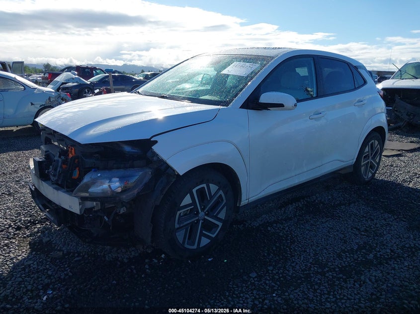 2022 Hyundai Kona VIN KM8K33AG9NU158619 IAAI salvage auction — RIGHT FRONT, Salvage (Oregon), sold $4,200 on 2026-07-16 (photo 2)