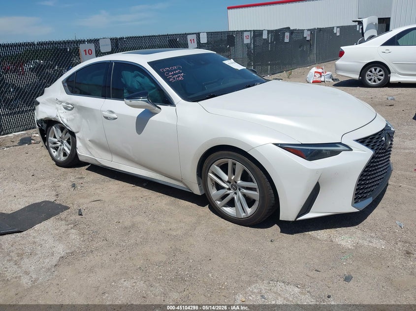 2023 Lexus Is VIN JTHCA1D26P5125026 IAAI salvage auction — RIGHT SIDE, Salvage (Texas), sold $12,600 on 2026-07-07 (photo 1)