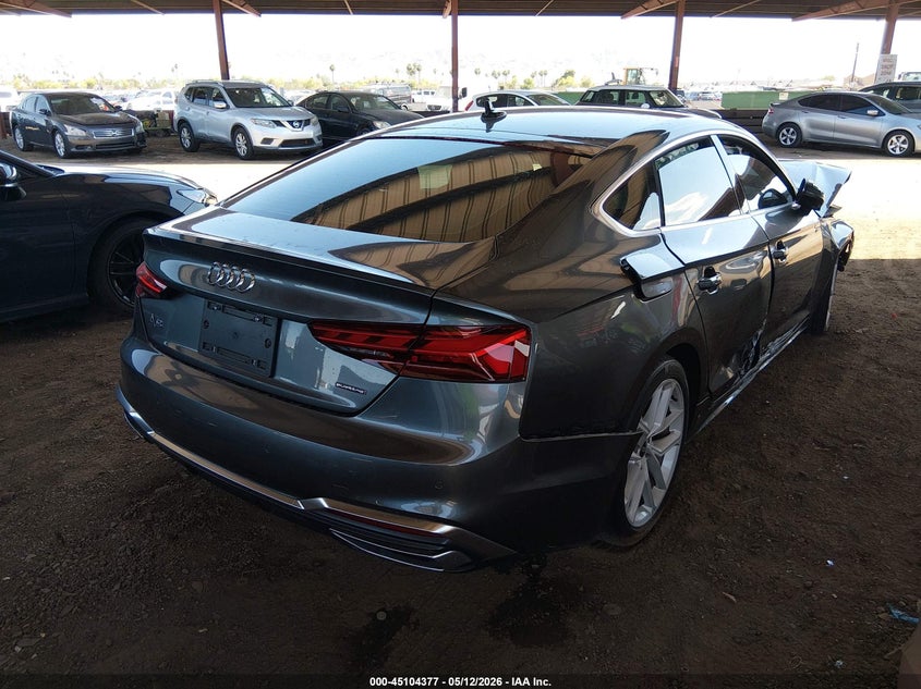 2023 Audi A5 VIN WAUFACF58PA014614 IAAI salvage auction — FRONT END, Salvage (Arizona), sold $3,000 on 2026-07-28 (photo 4)