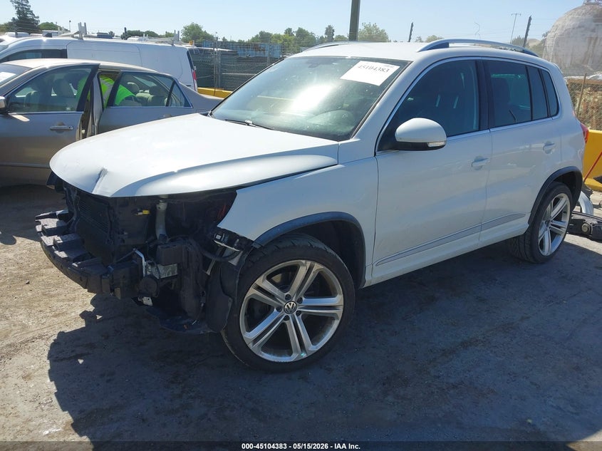 2016 Volkswagen Tiguan VIN WVGAV7AX5GW017602 IAAI salvage auction — FRONT END, Salvage (California), sold $2,900 on 2026-07-16 (photo 2)